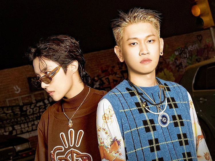 South Korean rapper J-Hope and singer Crush