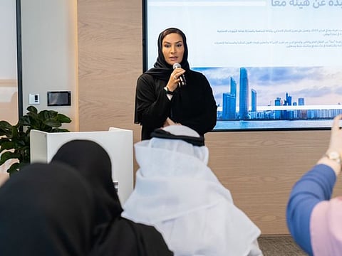 Salama Al Ameemi, Director-General, Ma’an, during the press conference
