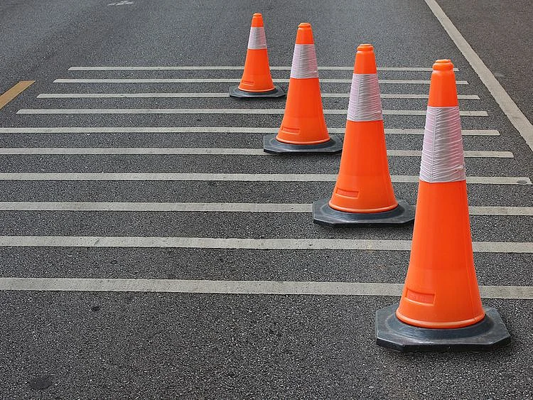 stock road cones