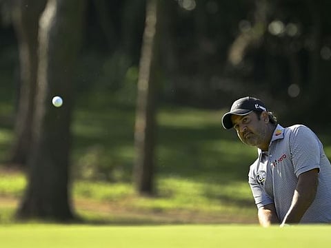 Shiv Kapur, in action during the first round of the $700,000 Yeangder TPC on the Asian Tour in Chinese Taipei.