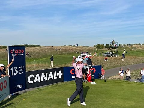 Nico Colsaerts in action at Le Golf National