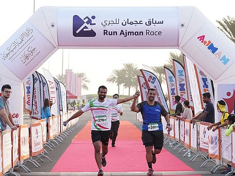 More than 400 enthusiast, amateur, and professional athletes took part in the Ajman Run.