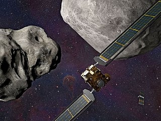 See how Nasa crashed DART spacecraft into asteroid Dimorphos
