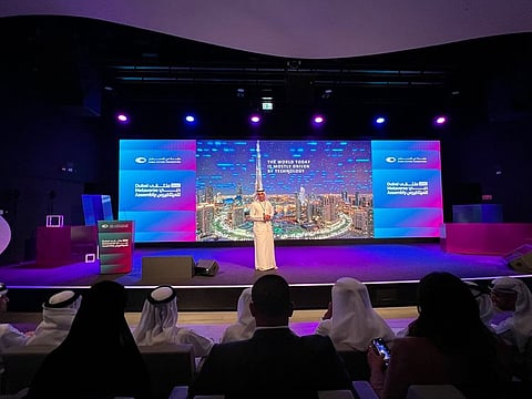 Khalfan Belhoul, CEO of Dubai Future Foundation, gave the welcome address at the assembly 
