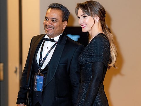 Sanjeevv Bhatia, seen with his wife Renata