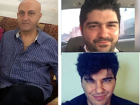 (Clockwise) Moheddin Yasari, Charlie Antoun and Nareg Galoustanian are amongst the latest winners of Emirates Draw in Dubai.