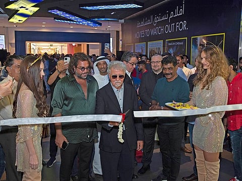 Ahmad Golchin, Chairman of Phars Film & Star Cinemas with other guests during the opening of new branch of Star Cinema at Al Ghurair Centre, Dubai.