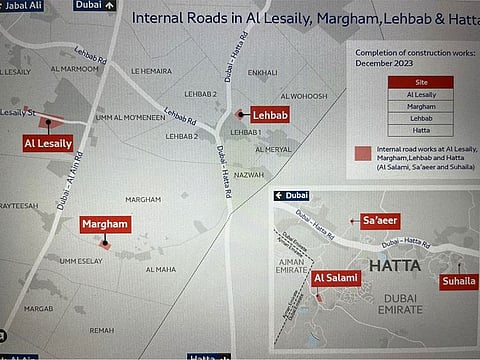 RTA has awarded a contract for constructing internal roads and lighting works at four residential communities of Dubai, namely Margham, Lahbab, Al Lesaily and Hatta.