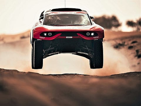 Loeb recorded the third fastest time on the opening day in his BRX Prodrive Hunter.