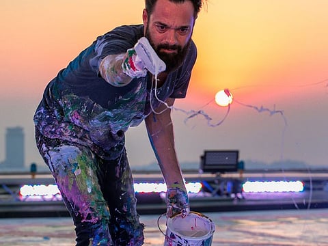 Artist Sacha Jafri is best known for creating the largest canvas painting in the world, the size of four basketball courts, which was sold at auction in Dubai for $62 million. 
