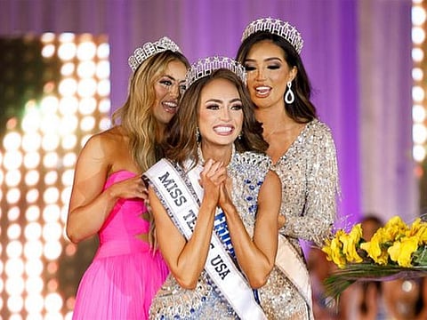 Filipino-American beauty queen R’Bonney Gabriel when she won the Miss Texas title.