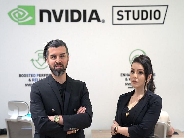 Iman Mozaffari, Head of Sales METNA and Chantelle Tavid, Head of marketing, NVIDIA - GN resized