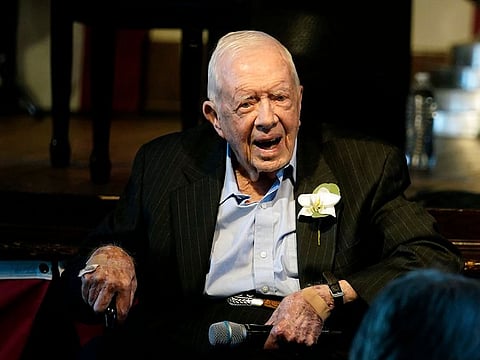 File photo: Former US President Jimmy Carter