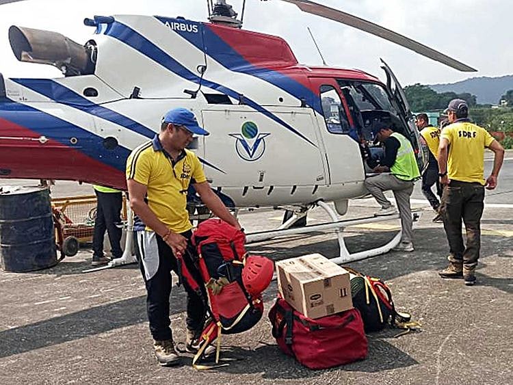 india avalanche himalayas rescue team SDRF