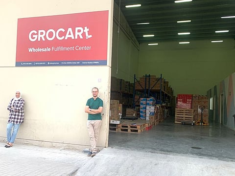 Nesma Zaghow, Co-Founder & COO, and Hussein Hosni, Co-Founder & CEO, Grocart DMCC  