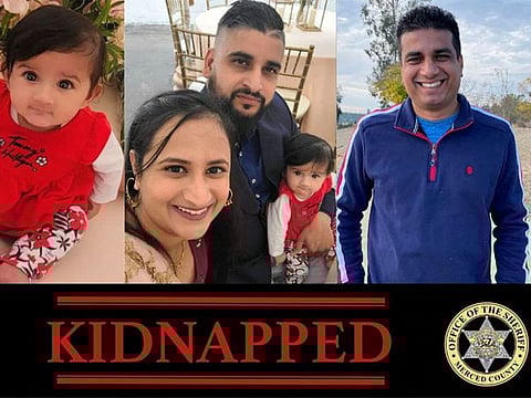  A Merced County Sheriff's Office poster shows the four family members kidnapped from central California in this handout released on October 4, 2022. 