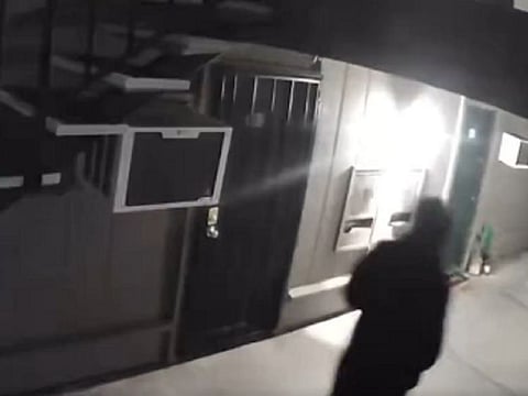 Detectives have released grainy images of a man they want to question over a spate of murders in Stockton, a town in California, where five people have died in less than three months.