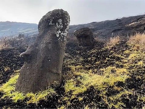 Mayor of Easter Island Pedro Edmunds told local media: "The damage caused by the fire can't be undone"