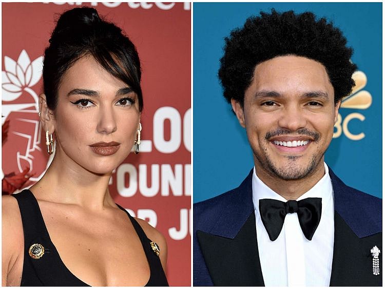 Dua Lipa and Trevor Noah