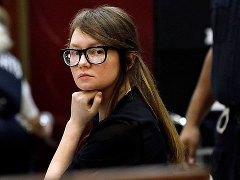Anna Sorokin sits at the defense table during jury deliberations in her trial at New York State Supreme Court, on April 25, 2019, in New York. 