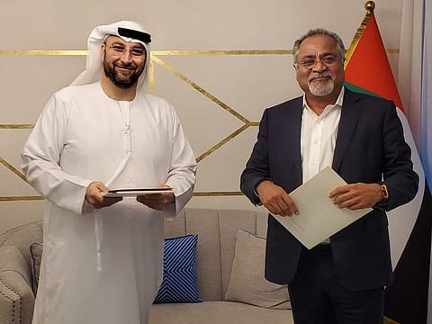 Shaher Mousli, Chairman, AMPG, and Dr. Lal Bhatia, Chairman, Hilshaw Group 