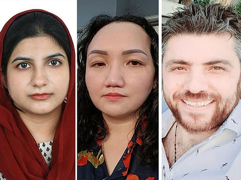 Winners all: Sehrish, Carroll and Lourans.