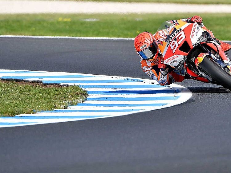 Repsol Honda Team's Spanish rider Marc Marquez