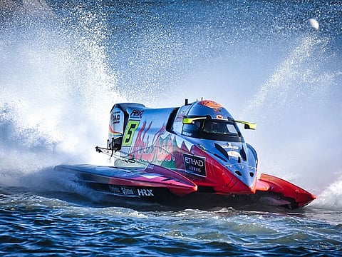 Team Abu Dhabi’s Thani Al Qemzi powered his way to a superb victory in the Italian Grand Prix of Regione Sardegna.