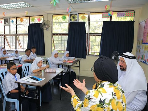 Her Highness Sheikha Jawaher bint Mohammed bin Sultan Al Qasimi and His Highness Dr Sheikh Sultan bin Muhammad Al Qasimi