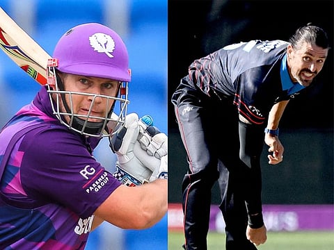 Matchwinners: George Munsey of Scotland and David Wiese of Namibia