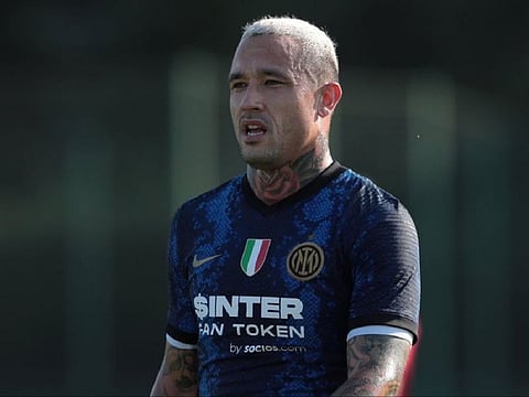 Royal Antwerp midfielder Radja Nainggolan was slapped with indefinite suspension for general behaviour that reflected badly on his team, the club said in a statement on Monday.