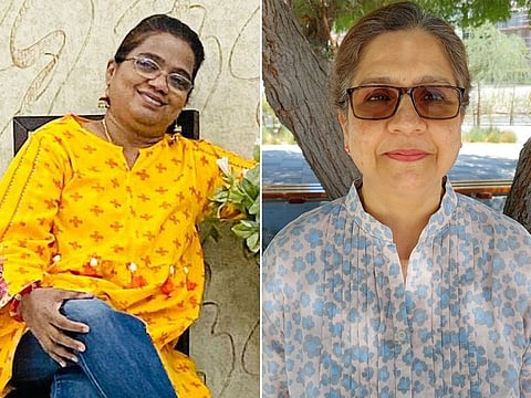 Sanria Khan (left) and Shama Khan (right)