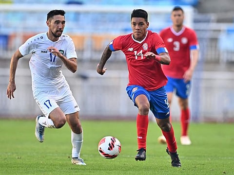 Costa Rica midfielder Orlando Galo (right) tested positive for a banned substance in September, the country's football federation (FCRF) announced. Galo, 22, was found to have traces of anabolic steroid clostebol in his urine during examinations after a 2-2 draw with South Korea last month. 