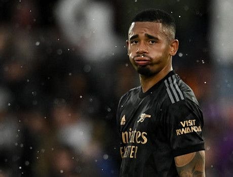 Arsenal's Gabriel Jesus reacts after the match against Southampton. 