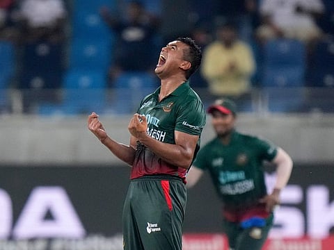 Bangladesh's Taskin Ahmed.