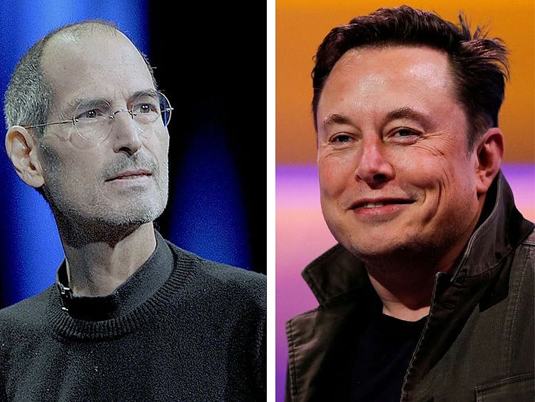 OPN STEVE JOBS AND ELON MUSK