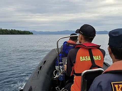 Rescuers in search of survivors