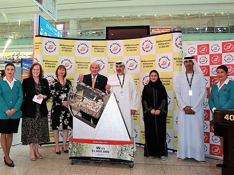 Dubai Duty Free officials conducted the draw at the airport 