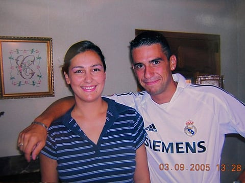 Santiago Sanchez Cogedor with his sister Natalia in this family photo in a file photo.