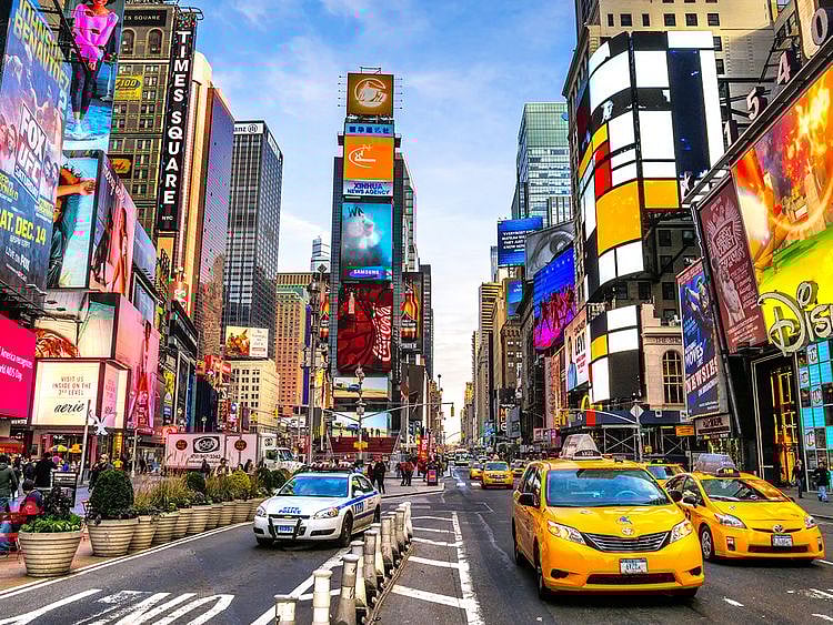 Time Square in New York during daytime.