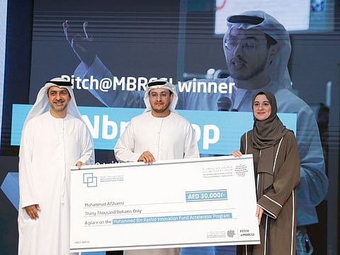 Mohammad AlShamsi was declared a winner for his digital platform Nbnii.