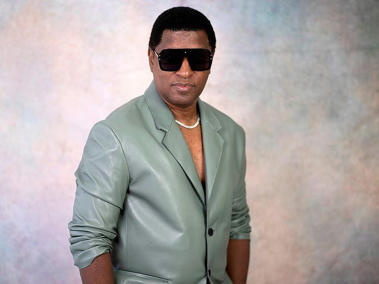Babyface poses for a photo in New York on September 12, 2022, to promote his new album "Girls Night Out."