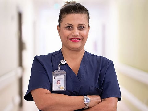 Nina Aoun, 57, who is a unit manager at the Corniche Hospital in Abu Dhabi, has grown from being a midwife at the same hospital.