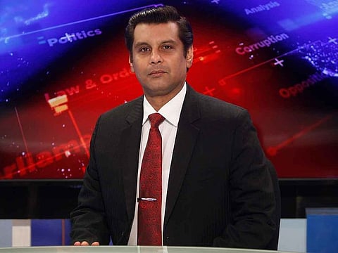 File picture of senior Pakistani journalist Arshad Sharif.