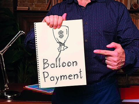 A balloon loan is a type of loan that includes lower monthly payments in exchange for a larger one-time payment at the end of your loan term.