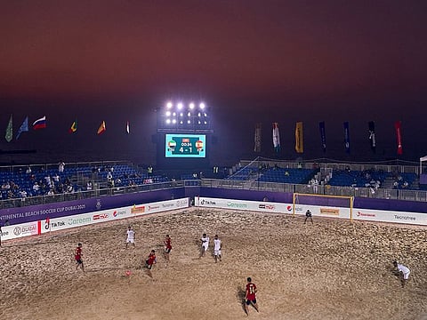 Emirates Intercontinental Beach Soccer Cup will kick off on Tuesday, November 1.