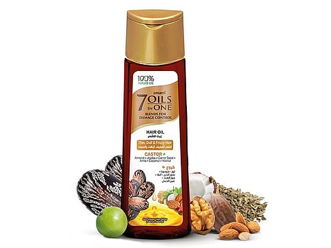 Castor and Almond: Tackles frizzy and damaged hair and provides thicker, stronger and healthier locks. Made with a blend of castor, almond, jojoba, carrot seed, coconut, amla and walnut