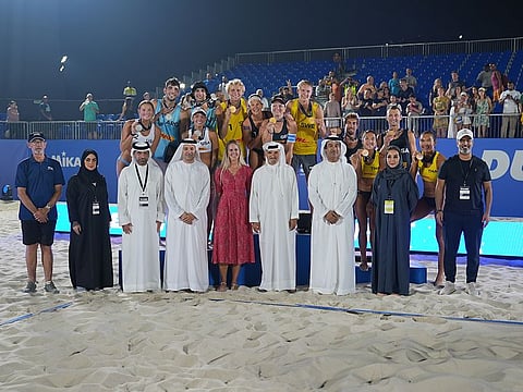 David Ahman and Jonatan Hellvig produced a dominant performance to win gold at the second Volleyball World Beach Pro Tour Challenge event at Kite Beach in Dubai.