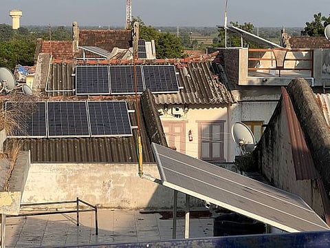 : India is making ample headway with tapping solar power to meet its energy needs. Managing such transition and without impacting on its economic growth prospects will be decisive.  (Picture used for illustrative purposes).