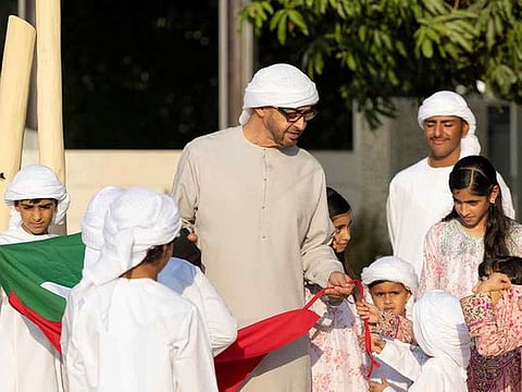 UAE President, Vice-President, Rulers, Crown Princes and officials mark Flag Day